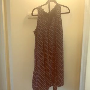 Navy blue print Madewell dress.